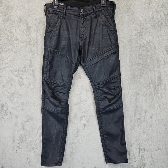 G-Star Other - G-Star Raw Jeans Mens Size 30 Waxed Black Rackam 3D Skinny Double Knee Lyocell